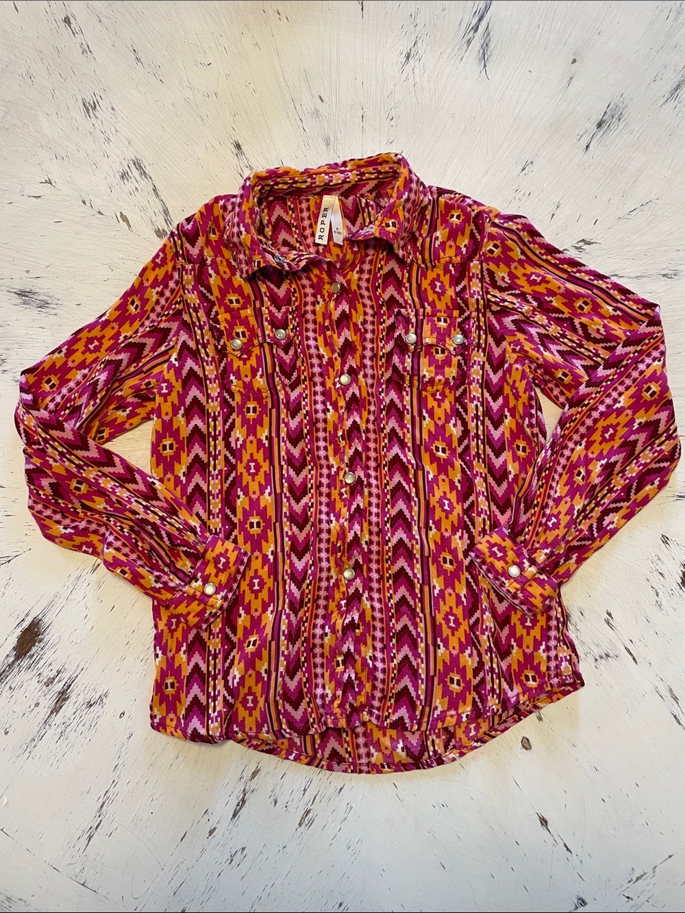 Girls Roper Western Shirt